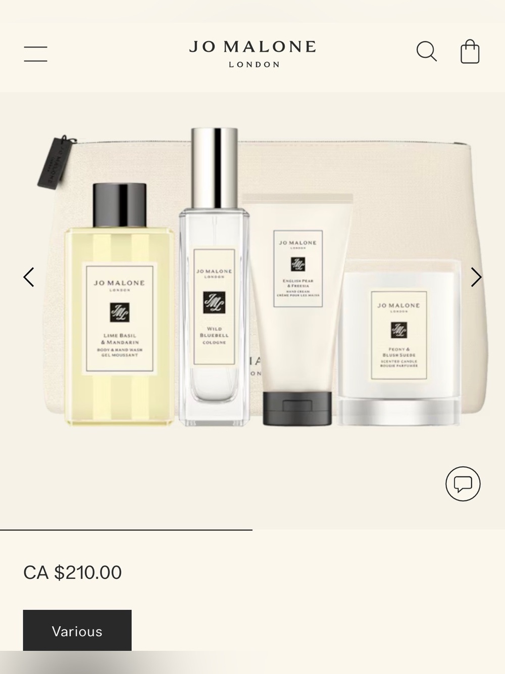 Jo Malone Fresh & Spirited Luxuries Collection 4-Piece Set - Picture 4 of 4
